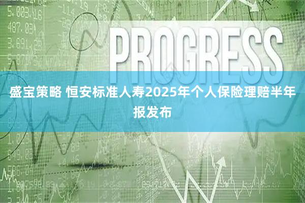 盛宝策略 恒安标准人寿2025年个人保险理赔半年报发布